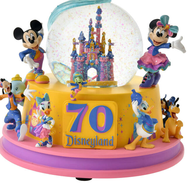 ディズニーキャラクター スノードーム ミュージック&ライトアップ DISNEYLAND RESORT 70TH CELEBRATION 18,000円