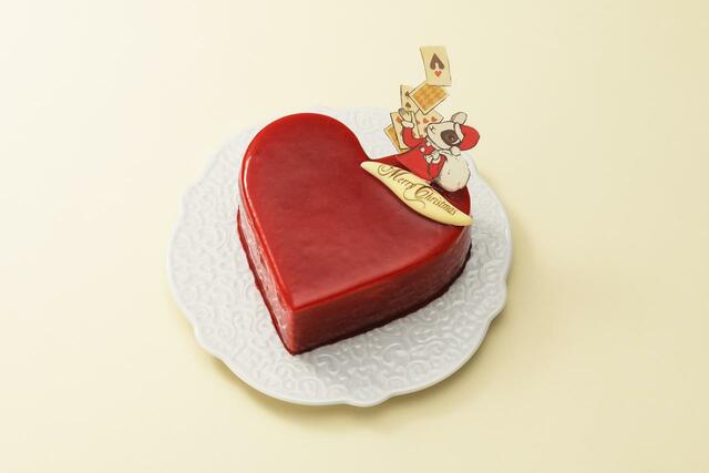 ハートのラズベリームースケーキ 3,600円（税込3,888円）【イオン限定・人気3ブランドのクリスマスケーキ】
