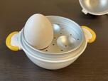 【ニトリ　レンジでかんたんゆでたまご】たまごがしっかりとセットできます