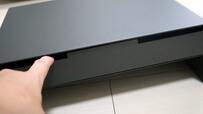 【無印良品 スチールモニタースタンド 引出付】引き出しは全部引き出しても抜け落ちず、逆側からは引き出せないのも嬉しいポイント
