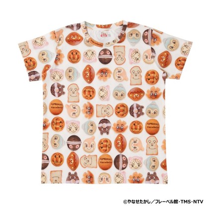 アンパンマン 新作tシャツは 本物のパンを使ったフェイスパターンがいい感じ Medery Character S