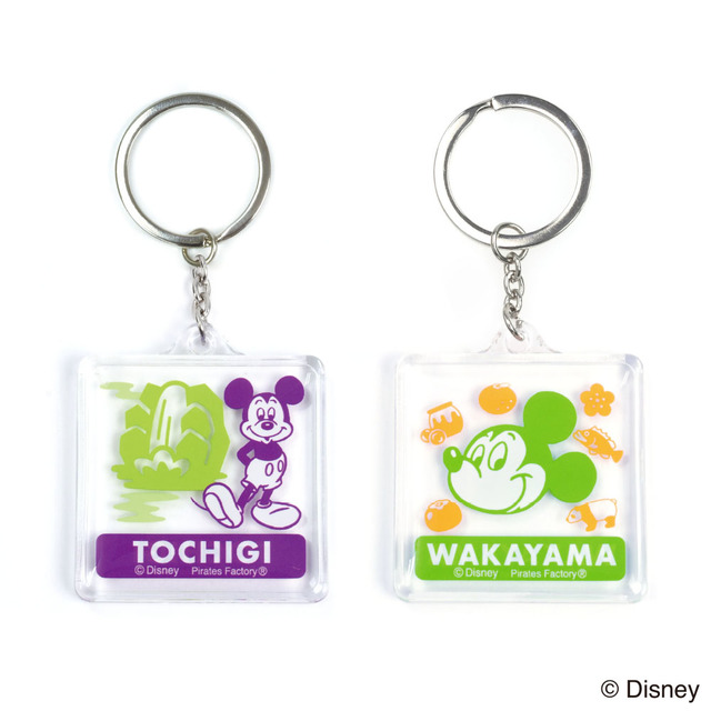 （左）藤の花をイメージカラー「栃木 ver.」／（右）みかん畑のグリーンとみかんのオレンジを組み合わせた「和歌山 ver.」