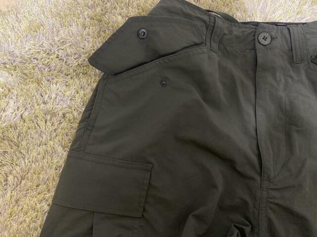 【ワークマン M47タイプユーティリティカーゴパンツ】あえてシワ感のある、ヴィンテージライクなデザイン