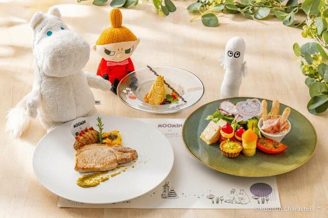 「コラボランチプレート」<期間:2026年8月17日~9月30日>【ムーミンコラボの「ランチプレート」や「イブニングハイティー」「オリジナルカクテル」が期間限定で登場!【ハイアット リージェンシー 東京ベイ】】