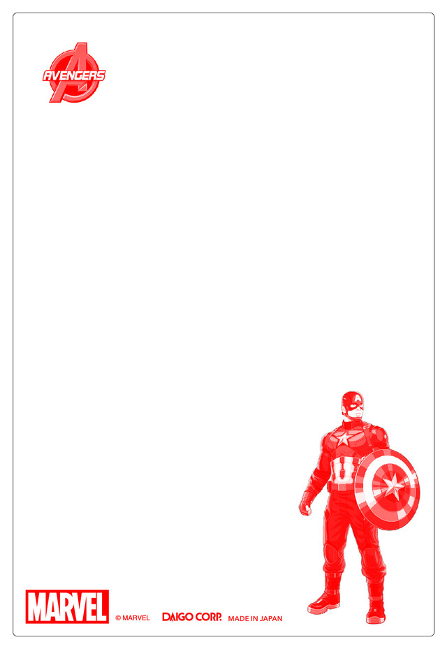 MARVEL 3D ポストカード -004 Captain America 500円
