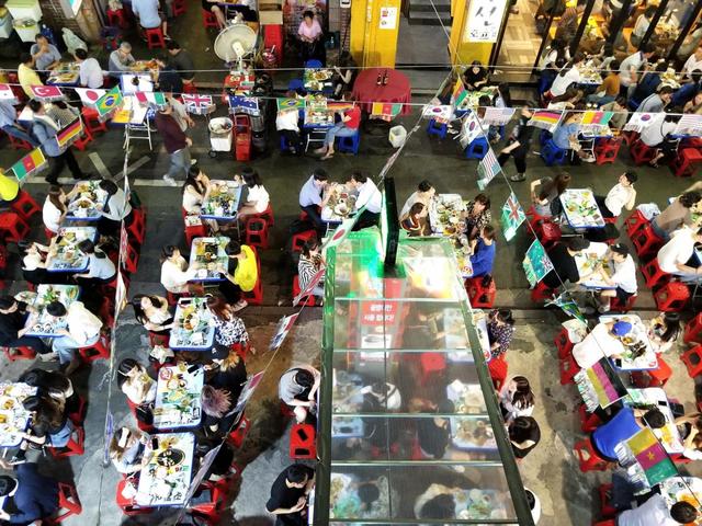 【ソウル乙支路3街】2019年の「ミュンヘン」の上階から撮影したノガリ横丁