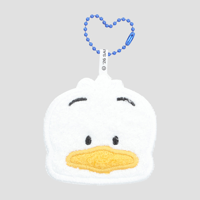 【サンリオキャラクターズ miniminiラグマット風キーホルダー】あひるのペックル