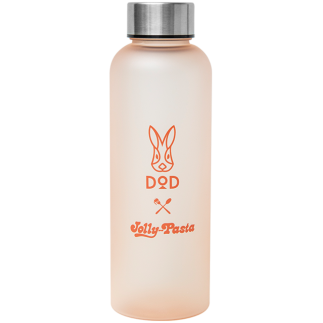 【ジョリーパスタの夏の福袋2024】DODオリジナルフロストボトル　霞がかったフロスト仕様がおしゃれ。（約直径65mm×H195mm　容量500ml）