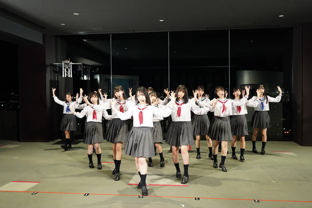 LINE LIVE『生ドラマ！投票速報！新曲初披露！STU48 第二章開幕SP！』の様子 (c)STU/KINGRECORDS