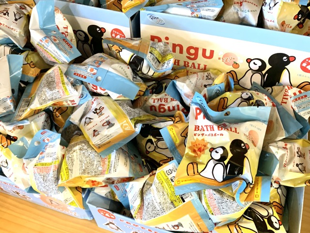 マスコットが入ったバスボム