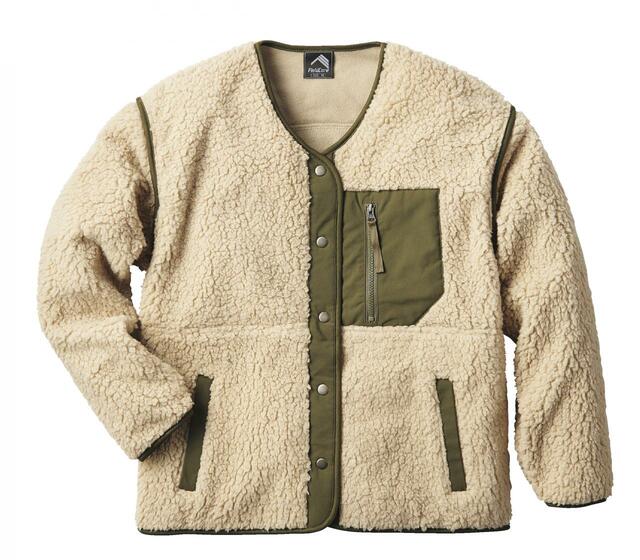 デタッチャブルボアフリースジャケット ベージュ