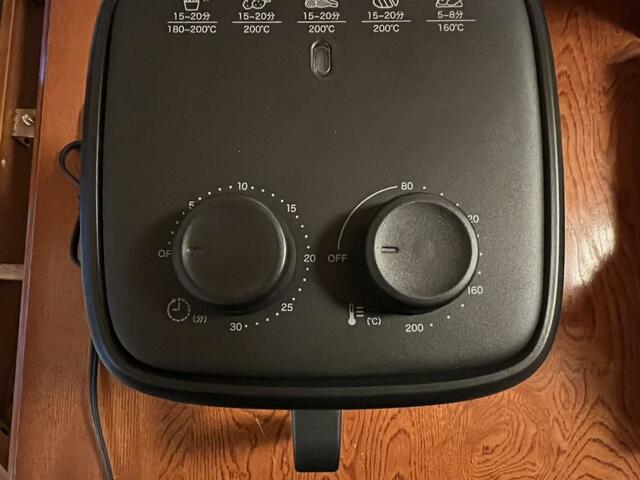 【ニトリ　ノンオイルフライヤー】ダイヤルをまわすだけなので、操作も簡単