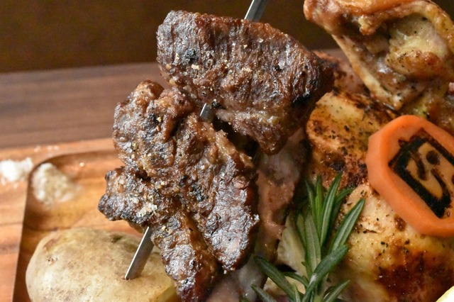 バーベキュー気分も楽しめる！