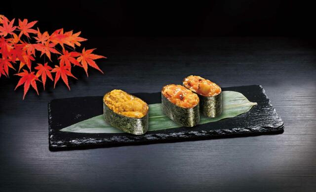 「新物うにフェア」<期間:2025年10月3日~>【くら寿司の「新物うにフェア」で濃厚な旨味と甘味の“うに”を堪能!高級魚“瀬戸内海産 すずき”も数量限定で登場!】