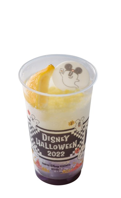 スパークリングドリンク(レモン＆バタフライピーシロップ)「ディズニー・ハロウィーン」2022年｜スペシャルドリンク
