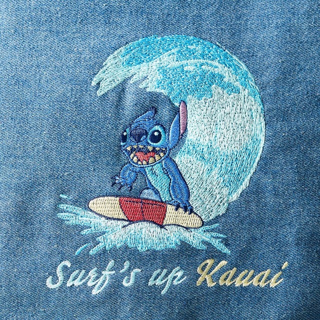 デニム刺繍2WAYバッグ「スティッチ」|¥6,990 (税込)