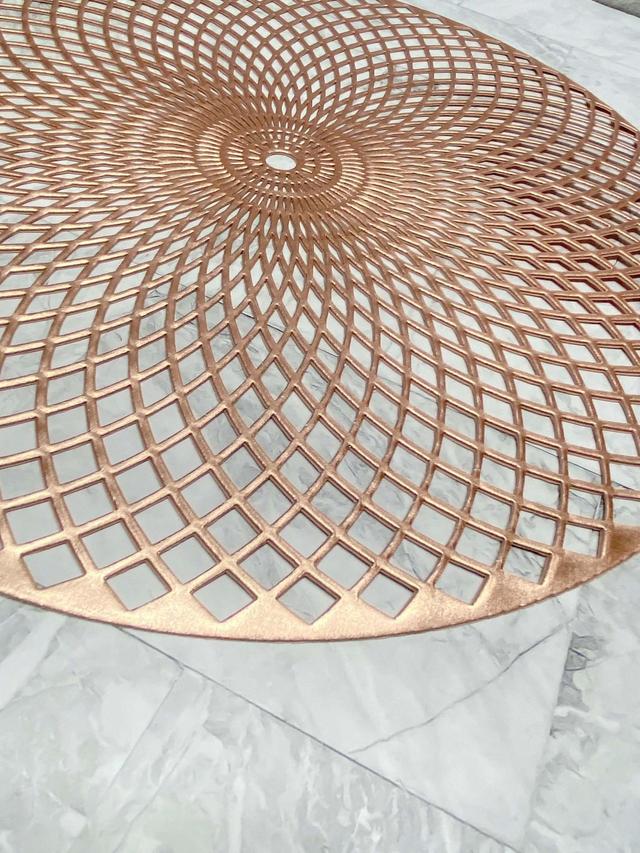 【ナチュラルキッチン】ランチマット　ラウンド　カットフラワーピンク2枚セット／税込330円