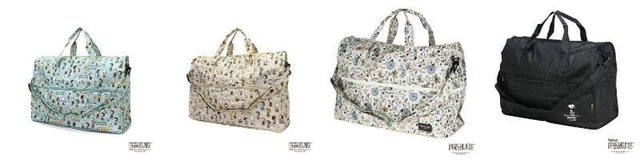 【スヌーピー】「折りたたみボストンバッグ M」バリエーションも豊富