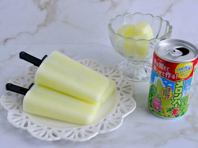 クリームメロン風メロンバーとクリームメロン風ちびメロン