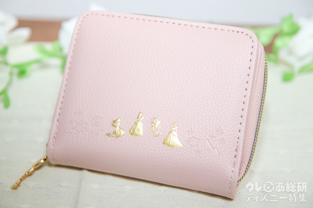 【Disney PRINCESS WALLET BOOK】プリンセスが金の箔押しでデザインされています