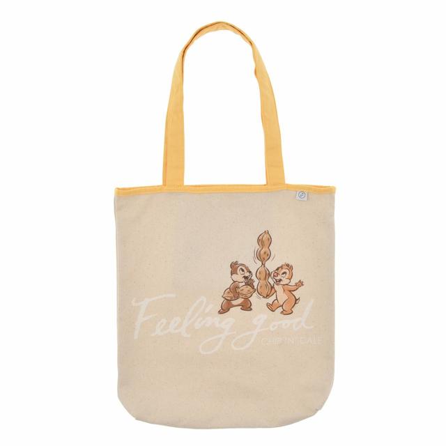【FOOD TEXTILE】チップ＆デール トートバッグ イエロー Chip＆Dale FOOD TEXTILE　©Disney
