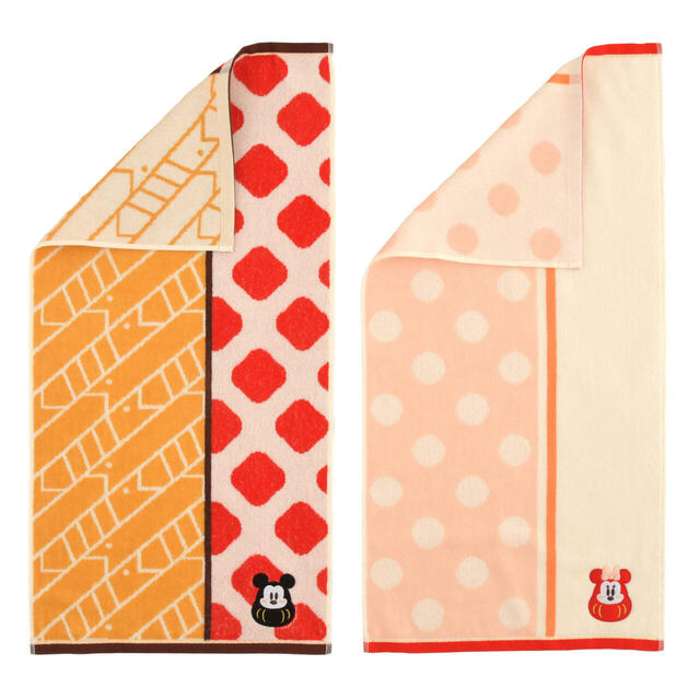 ミッキー＆ミニー フェイスタオル セット NEW YEAR 2025 2,000円