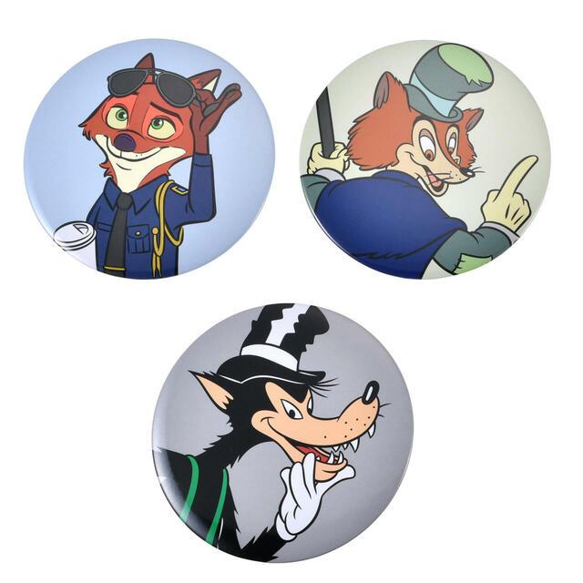 ディズニーキャラクター シークレット缶バッジ my favorite Disney foxes 700円