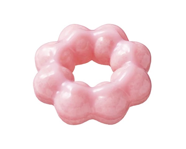 「ミスタードーナツ」白いポン・デ・いちごみるく とろ~りいちごみるく