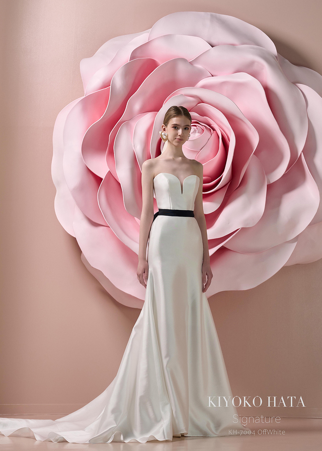 【クラウディア】KIYOKO HATA（キヨコハタ）新作ウェディングドレス｜KH-7004_offwhite