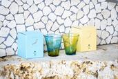 「JIMOTO Made+ 糸満 琉球グラス296ml陽/空」＜各¥6,400＞【スターバックス リザーブロースタリー 東京から「JIMOTO Made+」が登場】