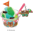 「たぬき開発 スペシャルダブルカップ」<価格:スモールダブル 680円/レギュラーダブル 930円(税込)>【どうぶつの森とサーティワンが初コラボ!7月の新作「どうぶつの森 夏の島 ごちそうアイス」は、サカナが泳ぐ爽やかな夏の島フレーバー!】