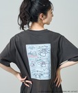 【サンリオ×FREAK'S STORE】”CINNAMOROLL” 目隠し コミック柄 プリントTシャツ　￥5,995／シナモロールもアメコミ風のデザインで。