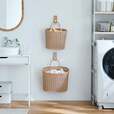 ＜wash rattan＞壁掛けできる洗えるラタン調オーバルバスケット 3,990～4,990円（税込）