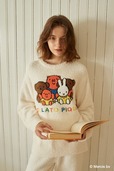 【gelato pique×ミッフィー】「【ONLINE限定】【Dick Bruna】【UNISEX】ベビモコワンポイントジャガードプルオーバー&ロングパンツセット」￥16,390