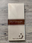 【キャンドゥ】クラフト封筒　長形4号　アニマル／シンプルな茶封筒にちょこっと愛らしさを
