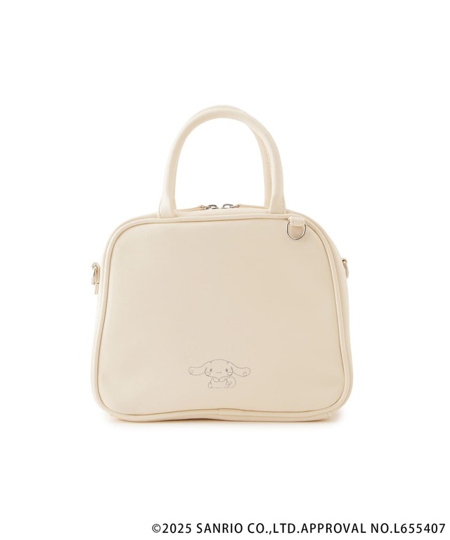 【サンリオキャラクターズ×ロペピクニック】「ミニボストンショルダーバッグ」カラー:オフ(シナモロール) ¥5,489
