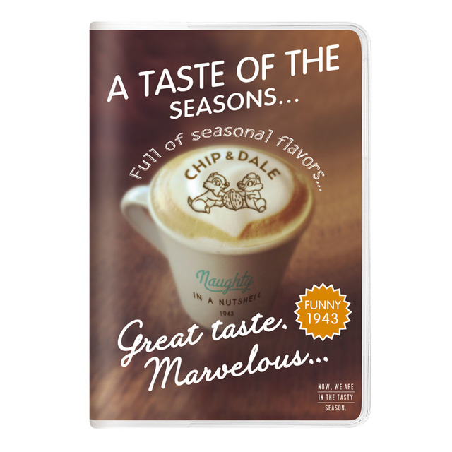 ラテアート風 チップ&デール カミオジャパン ディズニースケジュール帳