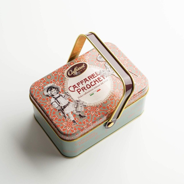 【カファレル】品のあるグラスグリーンとあんず色のツートンカラーにボルドーの持ち手がポイント