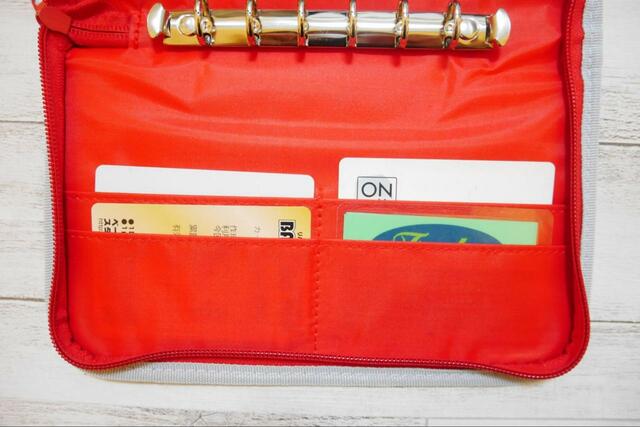 【InRed2023年1月号 ムーミンのマルチ整理ポーチ】便利なカードポケット