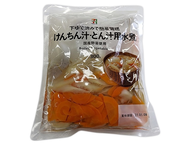 「セブンプレミアム けんちん汁とん汁用水煮　300g」300円（税込）