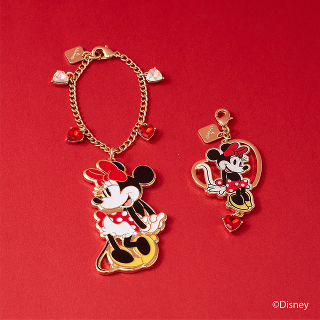 バッグチャーム 4,950円、ファスナーチャーム 3,850円｜&chouette ディズニー「ミッキーマウス&ミニーマウス」コレクション