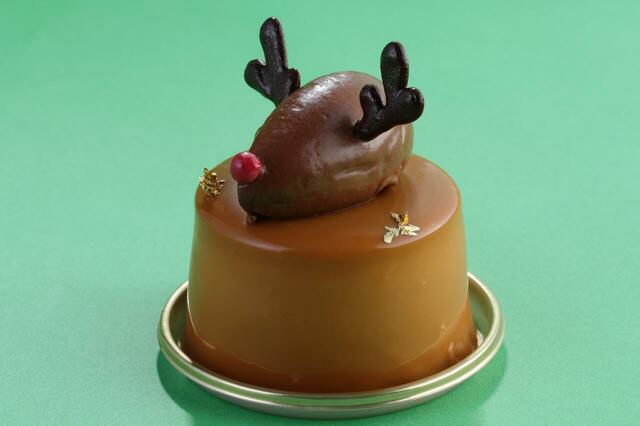 「トナカイのキャラメルポワール」＜価格：700円＞【スノーマンやトナカイのスイーツ、フィンランドのクリスマス料理も楽しめる「クリスマスアフタヌーンティー」】