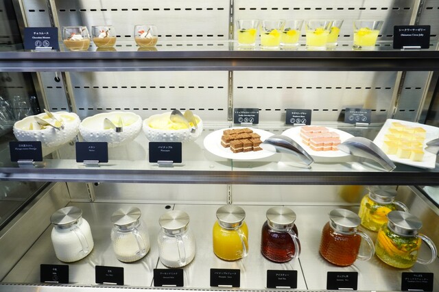 【オリエンタルホテル 沖縄リゾート＆スパ】「クラブラウンジ」朝食時の冷蔵メニュー