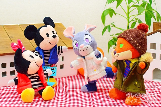 ぬいもーず  ぬいぐるみ ジュディ・ホップス/ニック・ワイルド/ミッキーマウス/ミニーマウス