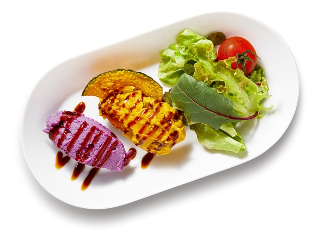 紫芋とパンプキンのサラダ