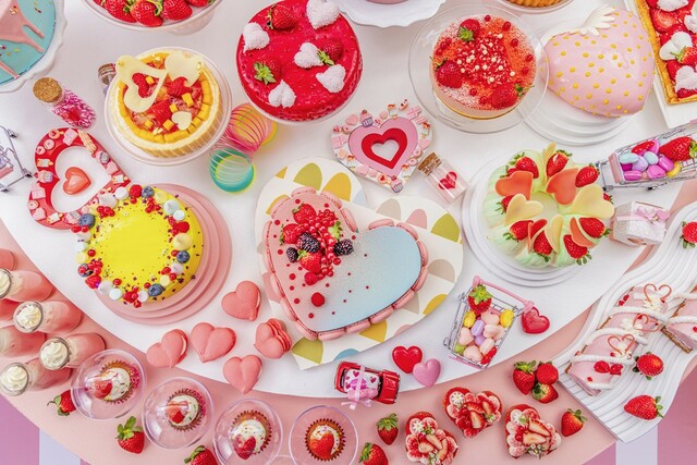 提供メニューイメージ【ヒルトン東京『ストロベリー・ハートファクトリー』いちごスイーツビュッフェ】