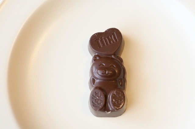 「キットカット ハートフルベアー」メッセージ「Thx！」