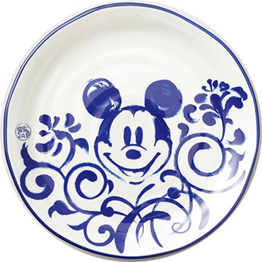 東京ディズニーランド 【ホームストア】大皿 1600円 料理を食べると、ミッキーマウスの顔が登場。(2015.4/24~)©Disney
