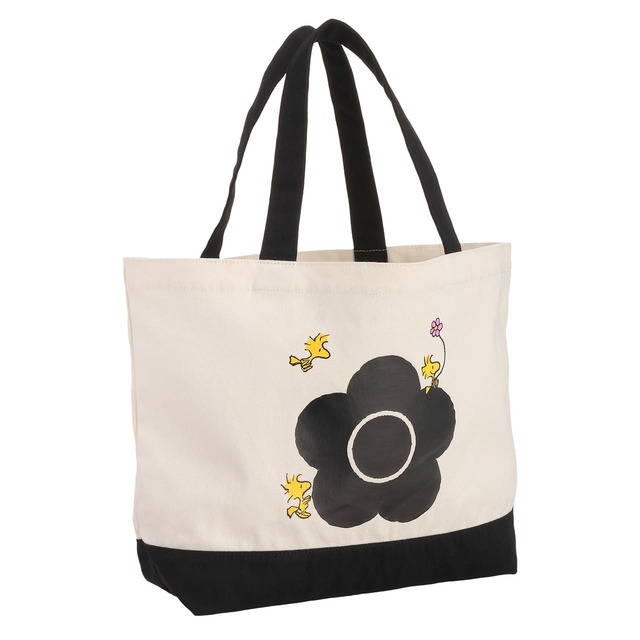 【マリークワント×PEANUTS】MARY QUANT × PEANUTS™ トート (ブラック/グレー/ピンク)各¥6,600（税込み）