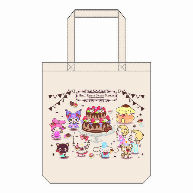 【HELLO KITTY’S SWEETS MARKET -Chocolate lovers-】トートバッグ　2,750円